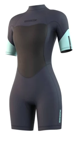Mystic Brand Shorty 3mm Backzip Womens Wetsuit -SkatePro Sales Store mystic brand shorty 3mm backzip womens wetsuit im 1
