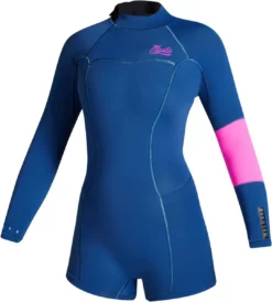 Mystic Lunar Longarm Shorty 2/2mm Back Zip Womens Wetsuit